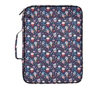 Expanding File Folder Organizer for Documents with Labels Portable Bill Receipt Accordion School Office Supplies 14 x 10 in Strawberry Ice Cream