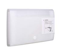 Expanding File Folder, Subdivision Accordion File Folder Mini Organizer PP Wallet for Gift Cards,Coupons,Receipt,Tax Item or Changes,7x4.5 Inches,12 Pockets with Tabs and Check Case (White)