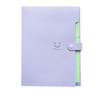 Expanding File Folder Wallet - A4 Document Organiser with 5 Pockets and Buckle Closure, Pink Cover, Perfect for Office Use, Secure and Stylish Expanding Folder for Document Storage