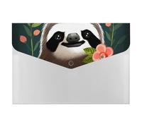 Expanding File Folder with 6 Pockets, Waterproof A4 Document Holder with Snap Closure, Cute Sloth Accordion File Organizer for Office, Home, Travel & Gifts