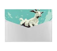 Expanding File Folder with 6 Pockets, Waterproof A4 Document Holder with Snap Closure, Goat Frolic Accordion File Organizer for Office, Home, Travel & Gifts