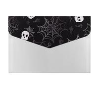 Expanding File Folder with 6 Pockets, Waterproof A4 Document Holder with Snap Closure, Halloween Goth Accordion File Organizer for Office, Home, Travel & Gifts