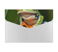 Expanding File Folder with 6 Pockets, Waterproof A4 Document Holder with Snap Closure, Peace Tree Frog Accordion File Organizer for Office, Home, Travel & Gifts