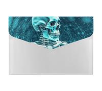 Expanding File Folder with 6 Pockets, Waterproof A4 Document Holder with Snap Closure, The Skeleton of Color Space Accordion File Organizer for Office, Home, Travel & Gifts