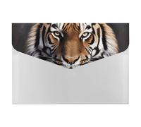 Expanding File Folder with 6 Pockets, Waterproof A4 Document Holder with Snap Closure, Tiger Accordion File Organizer for Office, Home, Travel & Gifts