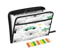 Expanding File Folder with Labels 13 Pockets A4 Letter Size with Zipper Closure for Classroom Home Office Travel Cute Cartoon Grey Koala expando