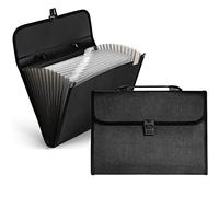 Expanding File Organiser 12 Pockets,Nordun Filing Boxes Document Organiser with Handle, A4 Size Portable File Folder, Accordion Folders Expander,Plastic Files Wallets Documents Paper Bills