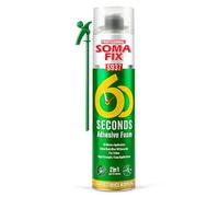 Expanding Foam - Grabs in 60 Seconds, Filler Foam Gun for Brick, Concrete, Stone & More - All Weather + Dual Nozzle (Gun & Straw) - 750ML