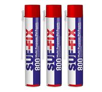 Expanding Foam Straw Type | 3 x 750ml Multipurpose Foam for Gaps and Cracks | Expanding Foams Heat and Sound Insulation Sealing Material Mildew Proof Waterproof (Yellow, 3 Pack)