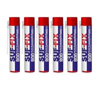 Expanding Foam Straw Type | 6 x 750ml Multipurpose Foam for Gaps and Cracks | Expanding Foams Heat and Sound Insulation Sealing Material Mildew Proof Waterproof (Yellow, 6 Pack)
