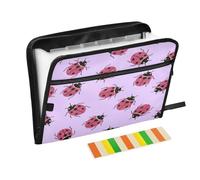 Expanding Hanging File Folders 13 Pockets A4 Letter Size with Zipper Closure for Business Fake Glitter Sequins Purple para guardar