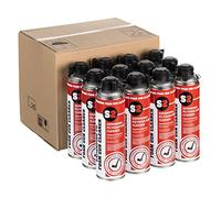 Expanding PU Foam Gun Cleaner - 500ml - Price Includes 12 cans - Dual Purpose, Solvent-Based Solution for Effective Cleaning of Expanding Foam applicator Guns and Removal of Wet/uncured PU Foam