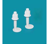 Expanding Rubber Toilet Seat Bolts Black Blue Pair(A)