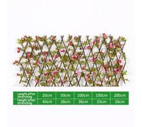Expanding Trellis Artificial Rose Flower Garden Wall for Leaf Wood Telescopic Fence