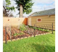 Outsunny Aluminium Alloy Foldable Garden Screen Brown, Dark Brown