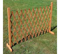 Expanding Wooden Trellis Fence Freestanding Garden Screen Divider Portable 6Ft