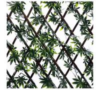 Expanding Wooden Trellis 200cm x 100cm Artificial Privacy Screen Garden Balcony Fence (Maple)