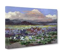 Expanse Of Irises By Adolfo Hohenstein Canvas Print | Gallery Wrapped 30mm Frame Wall Art | 30x20 inches | Ready to Hang | Classic Picture | Living Room Bedroom Lounge Office