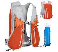 Expansea Running Vest 7L, Running Backpack with 500ml Hydration Bottle, Lightweight Adjustable Reflective Hydration Pack for Men Women