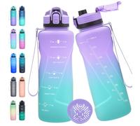 Expansea Water Bottle, 1L/500ML/700ML/1500ML Motivational Water Bottle with Time Marker & Scales-BPA Free Tritan-No Straw Sports Water Bottle for Teenager, Adult, Sports, Gym, School, Fitness