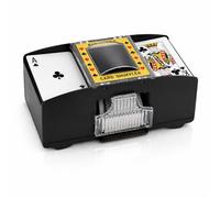 EXPANSIA Automatic Card Shuffler Machine - Electric Playing Card Shuffler for 1-2 Decks, Portable Battery-Operated Card Dealer & Shuffler, Professional Multi Deck Card Shuffling Machine for Poker