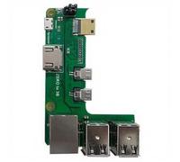 Expansion Board for Pi for Zero 2W, USB for rj45 Adapter with GPIO Hub, RTL8152B Ethernet Port Compatible with 3B/4B Models