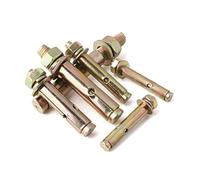 Expansion Bolt 10Pcs M14 x 100mm Anchor Bolt Fixing Anchor Hex Bolt Sleeve Concrete Anchor