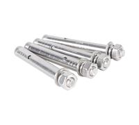Expansion Bolt 5PCS M6 M8 M10 304 Stainless Steel Drywall Expansion Screws For Pipe Wall Concrete Anchors Bolts Hook Bolt for Concrete(80mm,M10 5PCS)