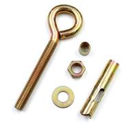 Expansion Bolts,5pcs M6-M12 Open Cup HookGalvanized Ring Screw Inside The Hook(M10x80)