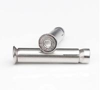 Expansion Bolts,Stainless Eyebolt,2PCS Wall M8 Thread Long Hex Socket Flat Head Anchor Bolt Allen Countersunk Implosion Steel XpansionScrew Screws(M8*80)