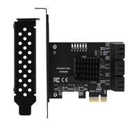 Expansion Card PCIE to 6-Port SATA3.0 HDD Port PCIe SATA Expansion Card Gbp ASM1166 Master GEN3 1 Interface Support WIN8 WIN10 and Ubuntu