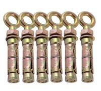 Expansion Eye Bolts (Shield Eye Bolts) Super Heavy Duty Anchor Bolts For Securing Concrete/Masonry (Multiple Sizes) *FIXINGS DIRECT* (M10 X 115MM (6PCS))