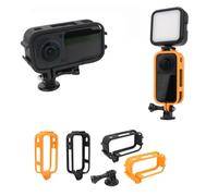 Expansion Frame for Insta360 X6,Protective Camera Cage With Cold Shoe Mount，Horizontal black