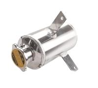 Expansion Header Tank 1.5L Universal Aluminum Coolant Water Expansion Tank Bottle Header Silver Engine Coolant Tank