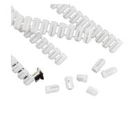 Expansion Raw Plugs, Masonry Wall Plugs Wall Plugs Expansion Screw Pipe Plastic Anchor Nylon White Pack of 25 M4 (8-12) mm(M4*8mm)