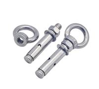 Expansion screw, 1PCS,304 Stainless Steel M6 M8 M10 M12 Lifting Ring Expansion Hook Screw Water Heater Expansion Bolt Swing Hook Hook(M10x150)