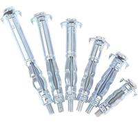 expansion screw， 2PCS,Self Tapping Screws, M4 Hollow Wall Metal Anchor Kit Plasterboard Drywall Cavity Plug Dowel for Ceiling Expansion Gypsum Board Holes(M4x52mm)