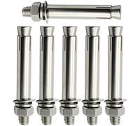 expansion screw, 6PCS,Expansion Screw Bolts M10 - Stainless Steel External Hex Nut Expansion Sleeve Anchor Bolt Heavy Duty Fixing Anchors(M12x120)