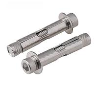 Expansion Screw Bolts ， Internal Concrete Expansion Bolts Hex Socket 304 Stainless Steel Pack Of 2 Multiple Sizes(M6x60)