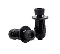 Expansion Screw Petal Nut, Metal Petal Shape License Plate Rivet Nut Set, M4-M8, Silver, Black, 5/10 Pcs(Head (Black),M5x18(5Pcs))
