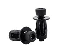 Expansion Screw Petal Nut, Zinc Plated Metal Petal Shape Rivet Nuts Screw Bolt Kit M4/M5/M6 Multicolor 20/30/50 Pcs(Socket Head (Black),M4x16(50Pcs))