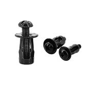 Expansion Screw Petal Nut, Zinc Plated Metal Petal Shape Rivet Nuts Screw Bolt Kit M4/M5/M6 Multicolor 20/30/50 Pcs(Cross Head (Black),M4x16(20Pcs))