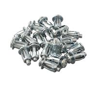 Expansion Screw Set with Flared Nuts for Thin Plates, 20-Piece Carbon Steel Zinc-Plated M5×25 / M6×25/20×25 mm, DIY & Hollow Wall Fixing