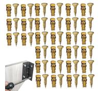 Expansion Screws - Carbon Steel Furniture Fixing Repair Hardware | Sturdy Metal Construction Supports Cabinetry, Doors, Storage Units, Washrooms, And Home Improvement Projects