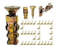 Expansion Screws Metal Short Expansion Nut | Hinge Repair Screw for Cabinet Doors, Wall Holes, Home, DIY, Work, Garage, Furniture Assembly, Installation