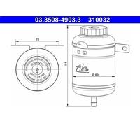 Brake Fluid Reservoir XK-186580 ATE 03350849033