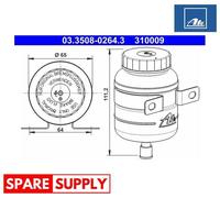 EXPANSION TANK, BRAKE FLUID FOR MERCEDES-BENZ T2/L ATE 03.3508-0264.3
