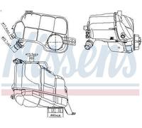 Expansion Tank, coola NISSENS 996297 for VOLVO V60 I (155) 2 2013-2018