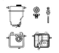 Expansion Tank, coola NRF 454036 for BMW X5 (E53) 4.4 2003-2006