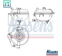 Expansion Tank, coolant Plastic 996130 NISSENS for SEAT VW AUDI SKODA